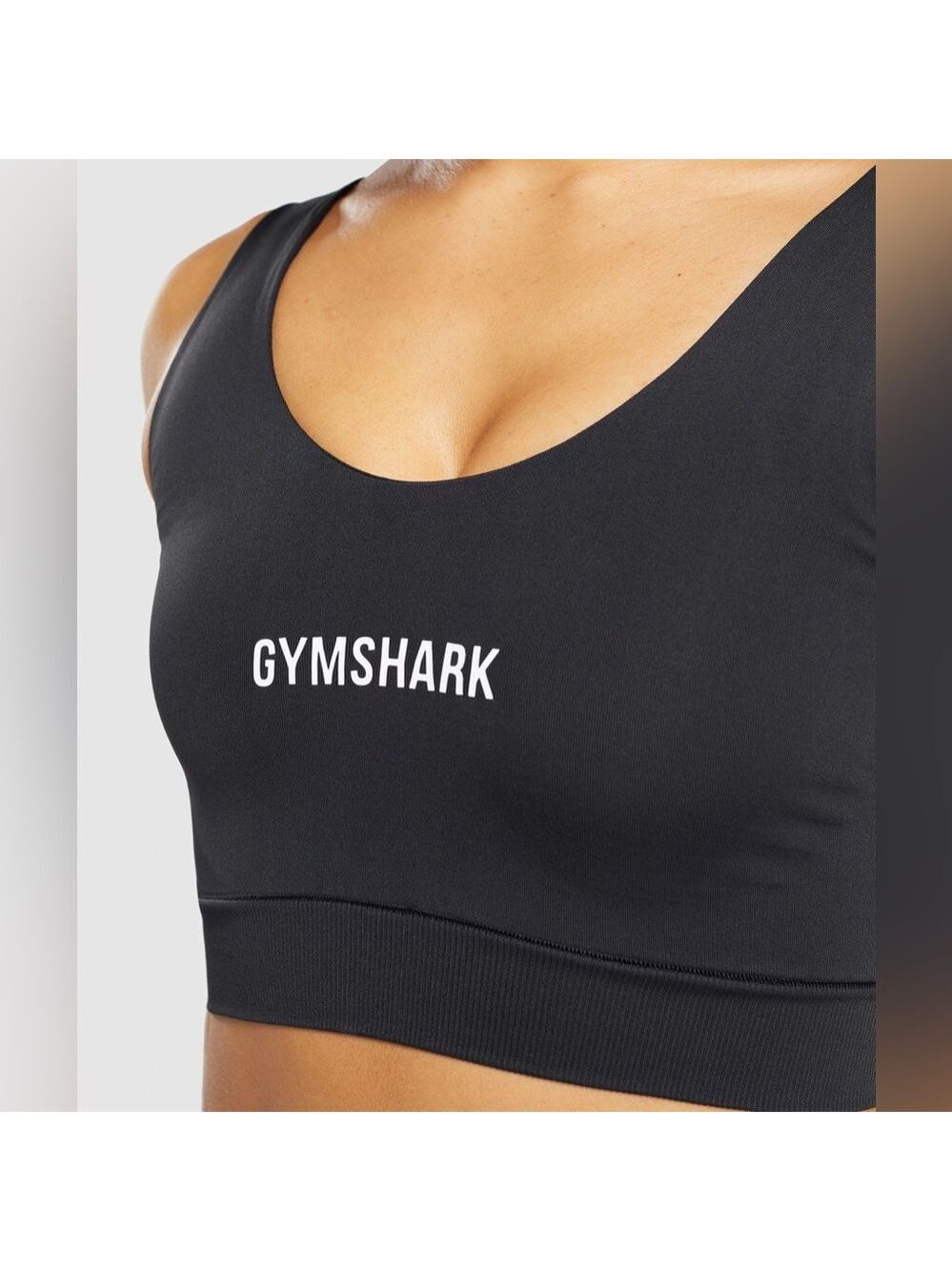 Gymshark Breeze Lightweight Seamless Sports Bra Women’s S Black Gym Yoga